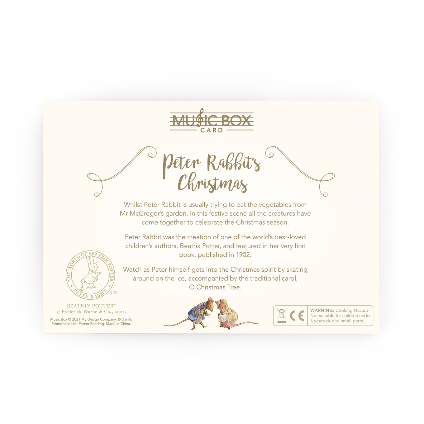 Peter Rabbit Music Box Card